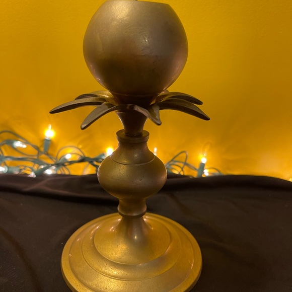 Solid brass candle holder vintage - Picture 3 of 5